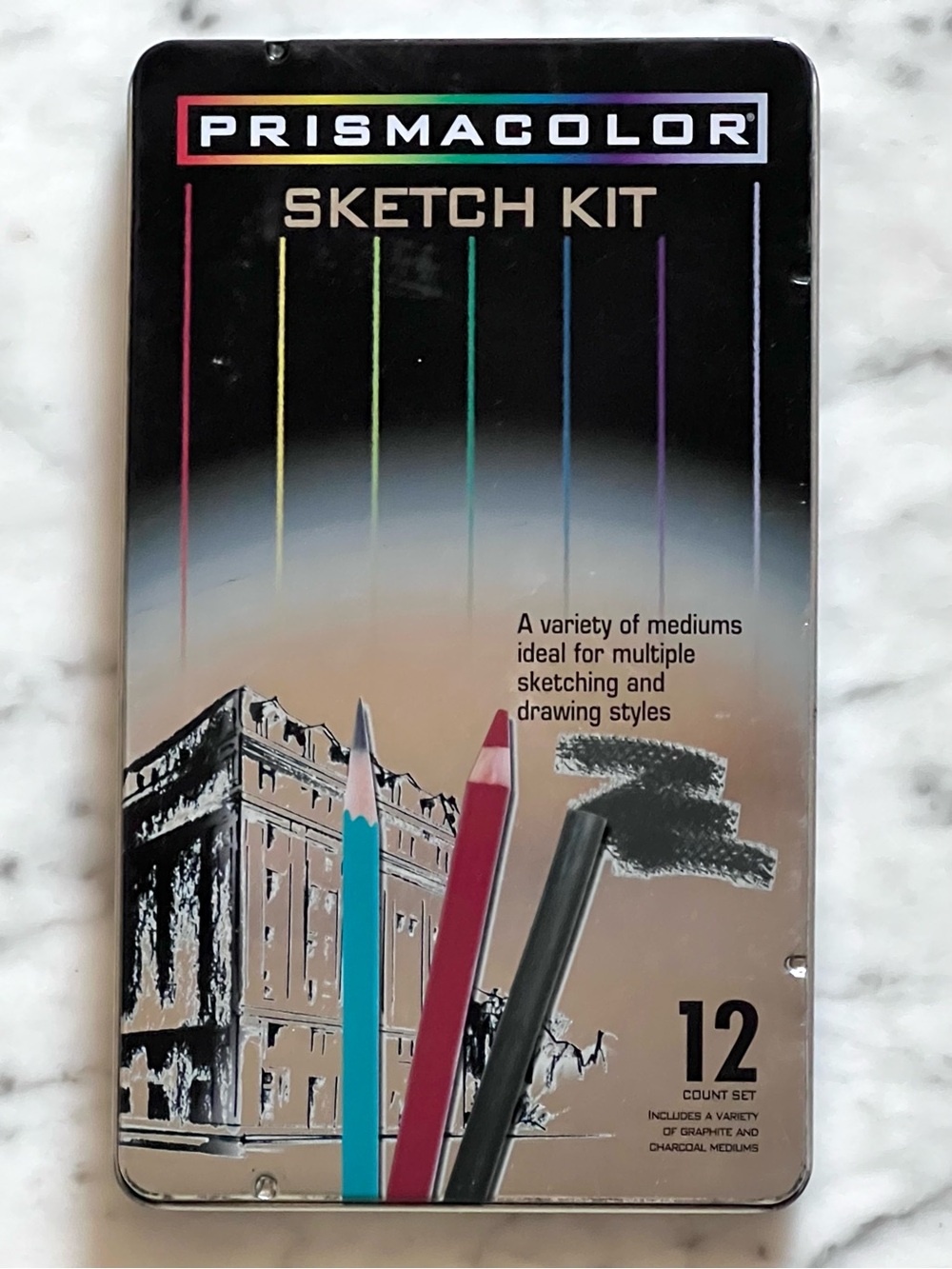 Prismacolor Sanford 12 Count Sketch Kit in Tin Box from 2003